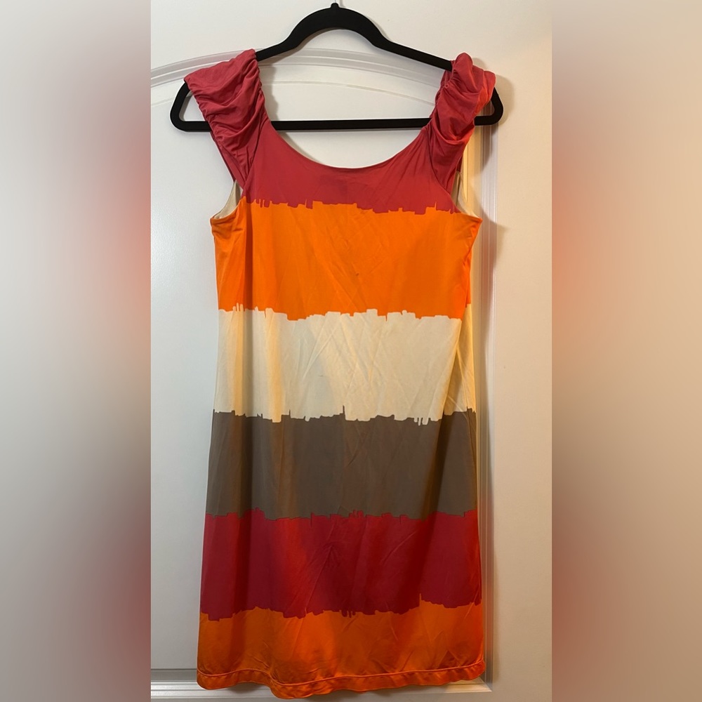 BCBG color block mini dress.